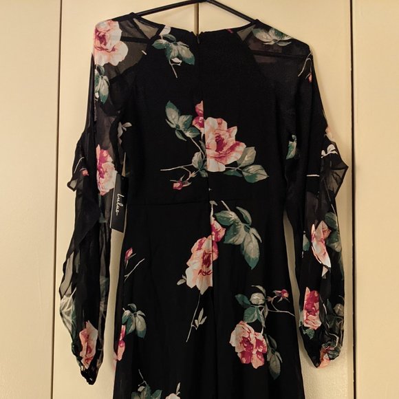 Black Foral Dress NWT - Picture 5 of 5